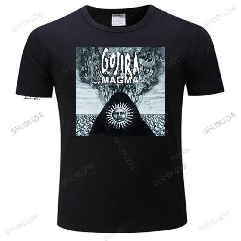 Футболка Gojira мужская с логотипом альбома Magma тенниска из тяжелого металла майка