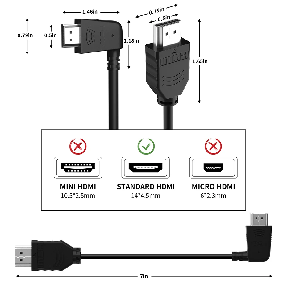 4K HDMI совместимый кабель ультракороткий угол 90 градусов 1 4 Шнур для PS5 apple TV PS4 pro XBox