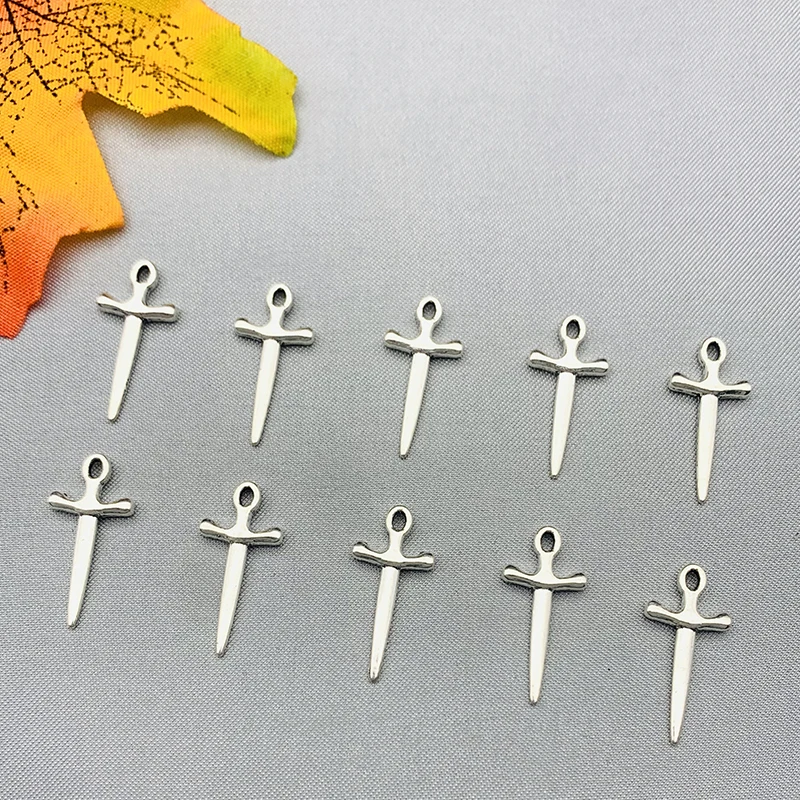 10Pcs Vintage Silver Sword Dagger Charms Pendants DIY Necklace Bracelet Earrings Making Accessories Handmade Jewelry Findings
10Pcs Vintage Silver Sword Dagger Charms Pendants DIY Necklace Bracelet Earrings Making Accessories Handmade Jewelry Findings