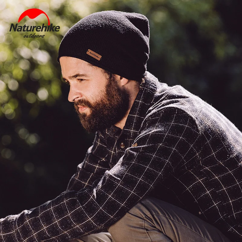 Теплая шерстяная шапка Naturehike с фабрики вязаная для мужчин и женщин Спортивная