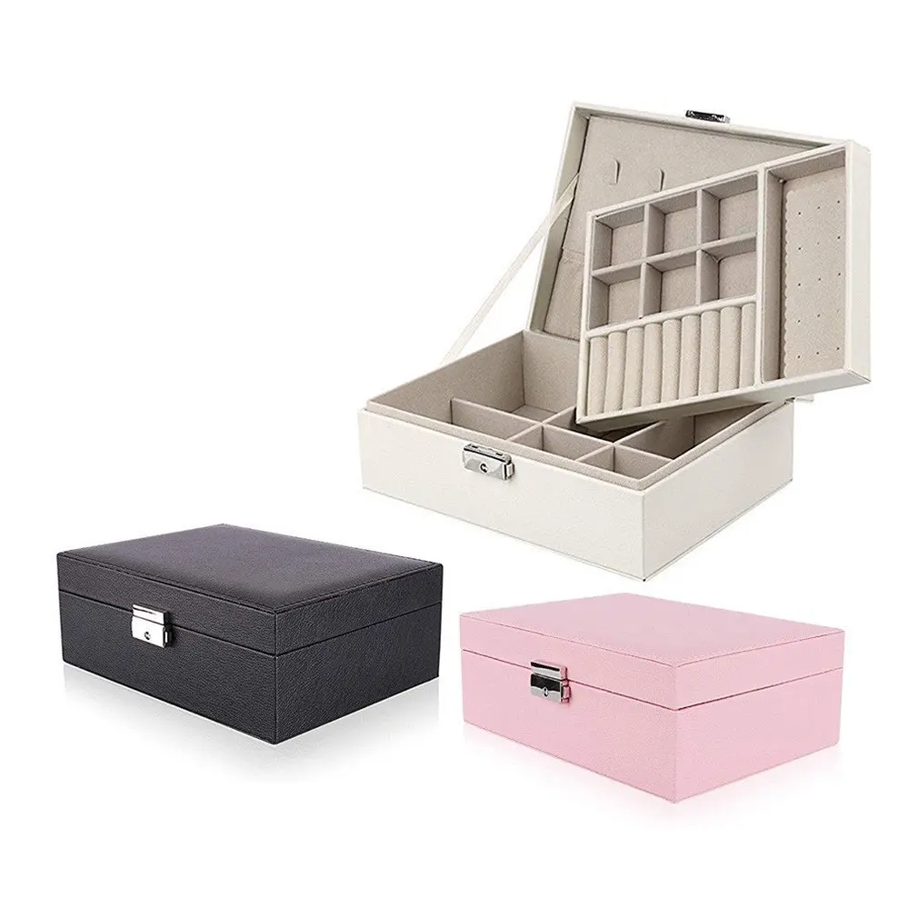 Exquisite Jewelry Box Women Leather Packaging Necklace Rings Earrings Bracelet Storage Organizer Display Gift Boxes Case
Exquisite Jewelry Box Women Leather Packaging Necklace Rings Earrings Bracelet Storage Organizer Display Gift Boxes Case