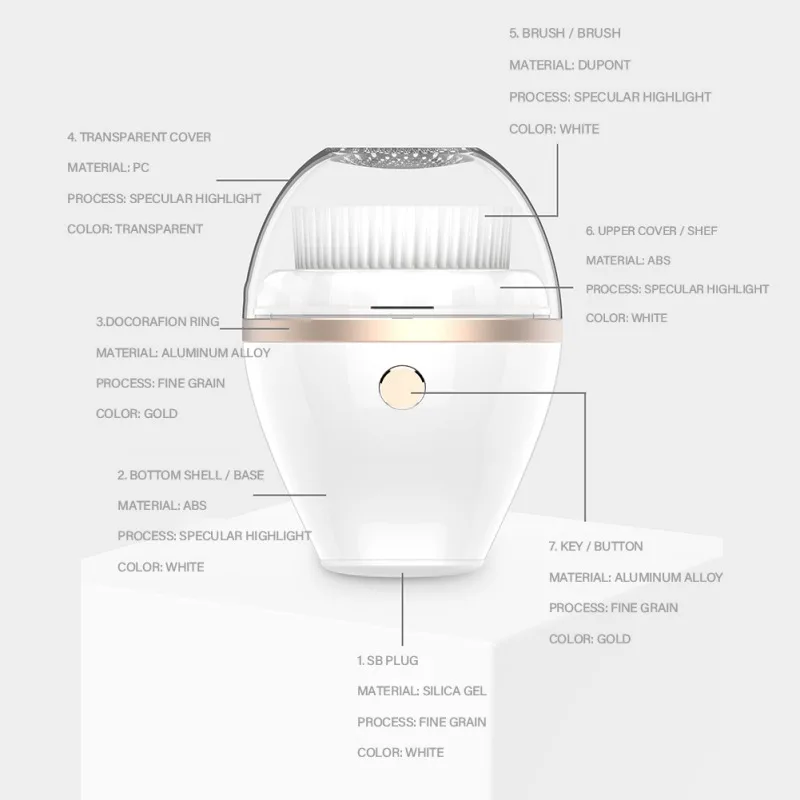 Waterproof USB Charging Facial Cleansing Brush 2 Brush Heads with 3 Modes For Face Cleaning Exfoliating
Waterproof USB Charging Facial Cleansing Brush 2 Brush Heads with 3 Modes For Face Cleaning Exfoliating