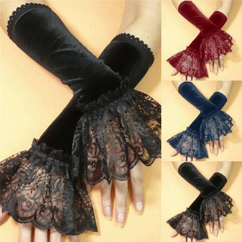 Women Lady Elastic Sleeve Driving Gloves Covered Arm Sleeves Organ Pleated Lace Hollow Hook Long Short Fingerless Gloves
Women Lady Elastic Sleeve Driving Gloves Covered Arm Sleeves Organ Pleated Lace Hollow Hook Long Short Fingerless Gloves