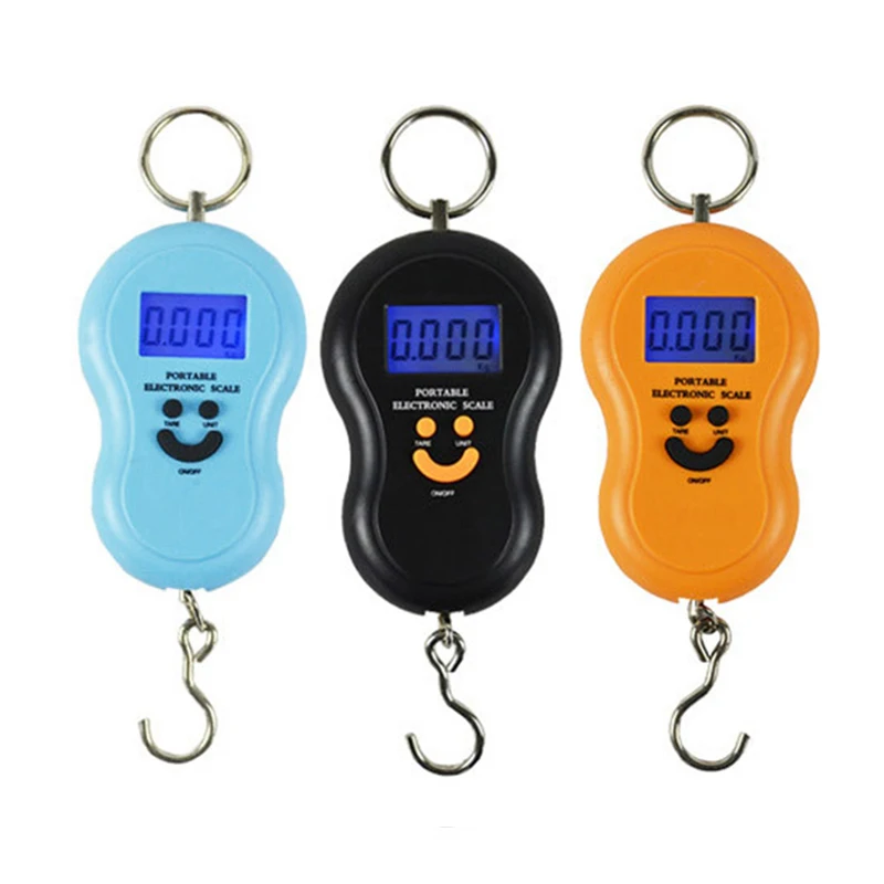 50Kg /10g LCD Digital Scales Portable Hanging Scale BackLight Fishing Pocket Electronic Weight Luggage Mini | Инструменты