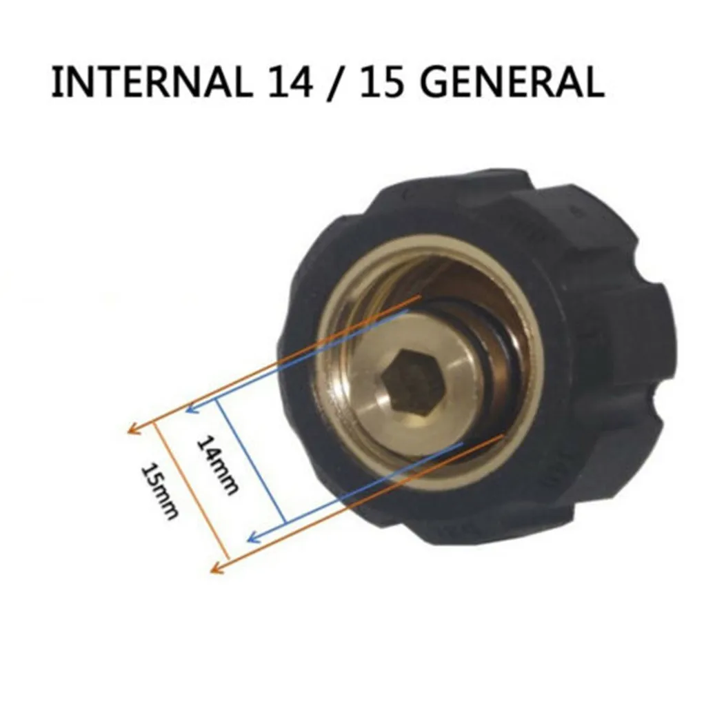 3/8 Quick Connect Male To M22 14 15 Female Adapter For Pressure Washer Connector Adapter For Pressure Washer
3/8 Quick Connect Male To M22 14 15 Female Adapter For Pressure Washer Connector Adapter For Pressure Washer