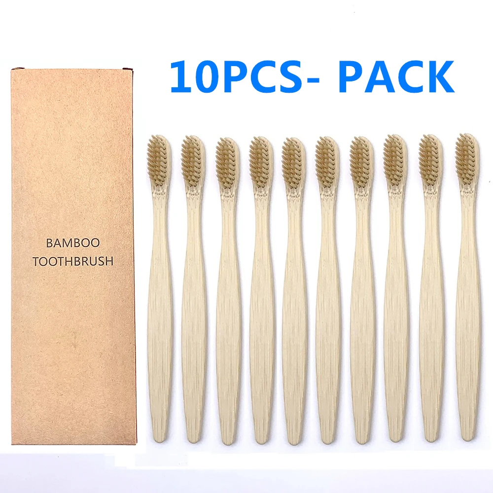 10pcs/set Eco-Friendly Nylon Bamboo Toothbrush For Oral Health Biodegradable Medium Soft Bristle Wood Handle Toothbrush
10pcs/set Eco-Friendly Nylon Bamboo Toothbrush For Oral Health Biodegradable Medium Soft Bristle Wood Handle Toothbrush