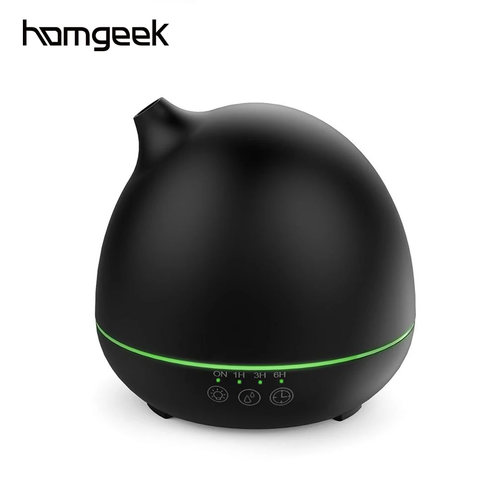 

Homgeek 400ml Air Humidifier Aroma Essential Oil Diffuser Aromatherapy Auto Shut-off Timer with 7 Colors LED Lights