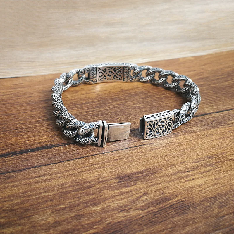 Bracelet 100% Genuine 925 Sterling Silver colour Friendship Mens Jewelry Wide Vintage Bracelet Bracelet Women Gifts High Jewelry
Bracelet 100% Genuine 925 Sterling Silver colour Friendship Mens Jewelry Wide Vintage Bracelet Bracelet Women Gifts High Jewelry