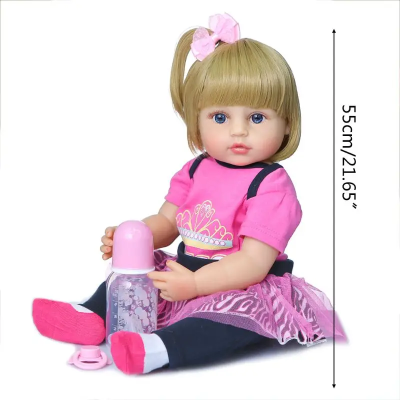55cm Realistic Doll Full Soft Vinyl Toddler Babies Lifelike Cute Girl Accompany Toy Birthday Christmas Gifts
55cm Realistic Doll Full Soft Vinyl Toddler Babies Lifelike Cute Girl Accompany Toy Birthday Christmas Gifts