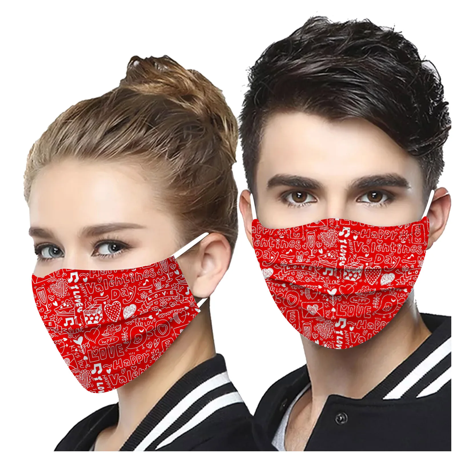 10pcs Adults Couple Disposable Face Mask 2021 Valentine's Day Masks Mascarillas 3-layer Non-woven Filter Printed Mask Masque
10pcs Adults Couple Disposable Face Mask 2021 Valentine's Day Masks Mascarillas 3-layer Non-woven Filter Printed Mask Masque