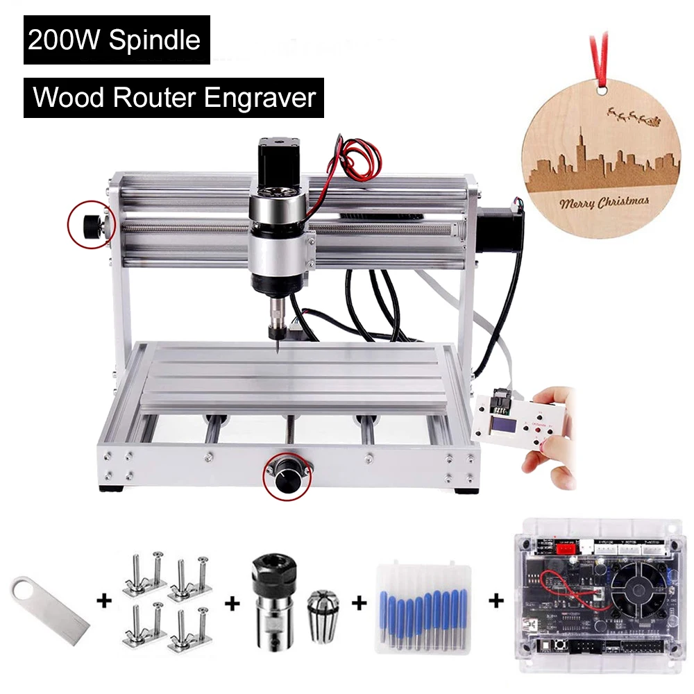 Обновление CNC 3018 Pro Max лазерного гравера с 200 Вт шпиндель 3 оси Pcb фрезерный станок GRBL Управление быстроходный деревообрабатывающий фрезерный ...
Обновление CNC 3018 Pro Max лазерного гравера с 200 Вт шпиндель 3 оси Pcb фрезерный станок GRBL Управление быстроходный деревообрабатывающий фрезерный ...
