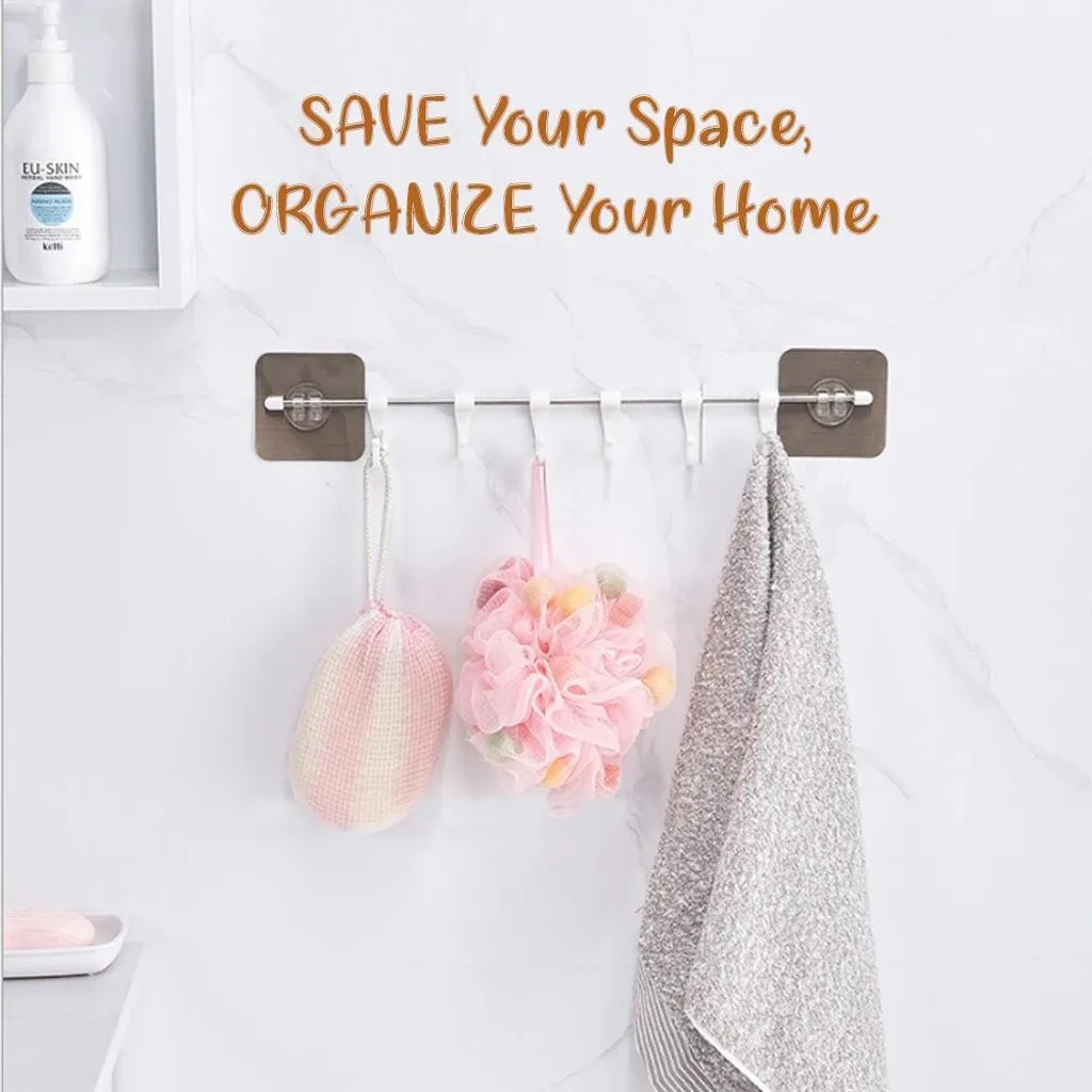 Home Bathroom hook Self-adhesive Six Hooks Wall Rack Creative Bathroom Kitchen Hanging Rack Home storage bathroom X6X00222
Home Bathroom hook Self-adhesive Six Hooks Wall Rack Creative Bathroom Kitchen Hanging Rack Home storage bathroom X6X00222