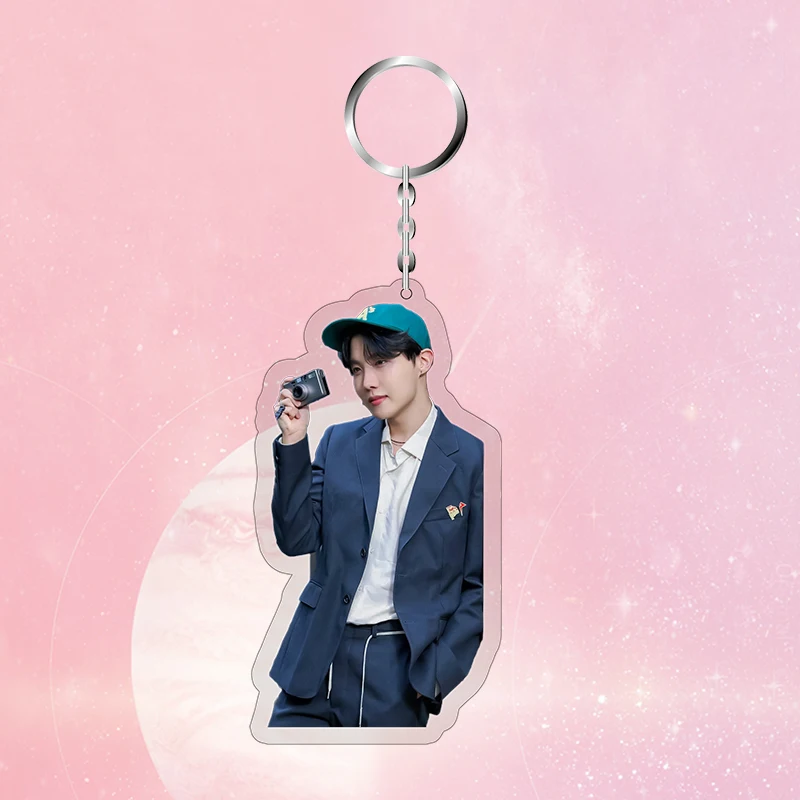 KPOP Bangtan Keychain J-HOPE Fashion Personality Keyring Accessories Acrylic Key Ring Jewelry Gift for Fans Women Men
KPOP Bangtan Keychain J-HOPE Fashion Personality Keyring Accessories Acrylic Key Ring Jewelry Gift for Fans Women Men