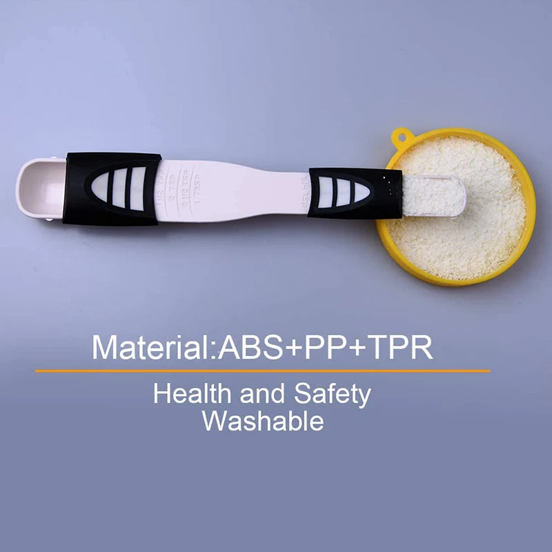 Adjustable Measuring Spoon Double End Adjustable Scale Measuring Spoon Measuring Dry Semi-Liquid Ingredients MAZI888 
Adjustable Measuring Spoon Double End Adjustable Scale Measuring Spoon Measuring Dry Semi-Liquid Ingredients MAZI888