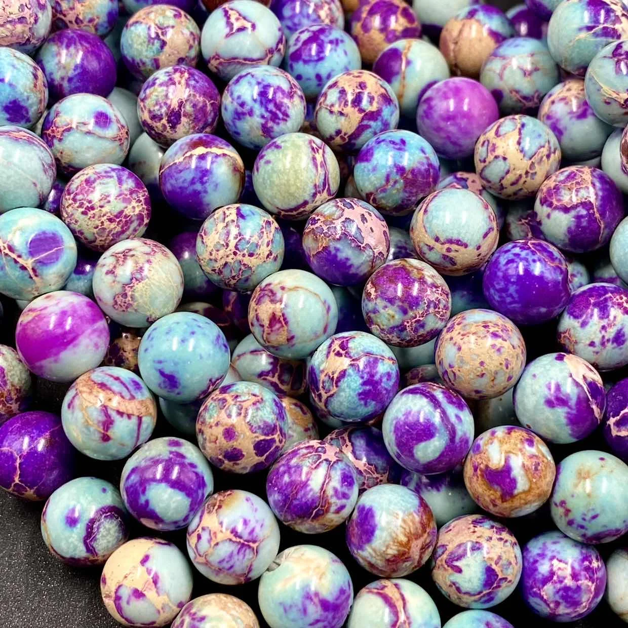Violet Imperial Sediment Jasper Smooth Round 8mm Stone Beads For Jewelry Making 15" Beaded Supplies Wholesale
Violet Imperial Sediment Jasper Smooth Round 8mm Stone Beads For Jewelry Making 15" Beaded Supplies Wholesale
