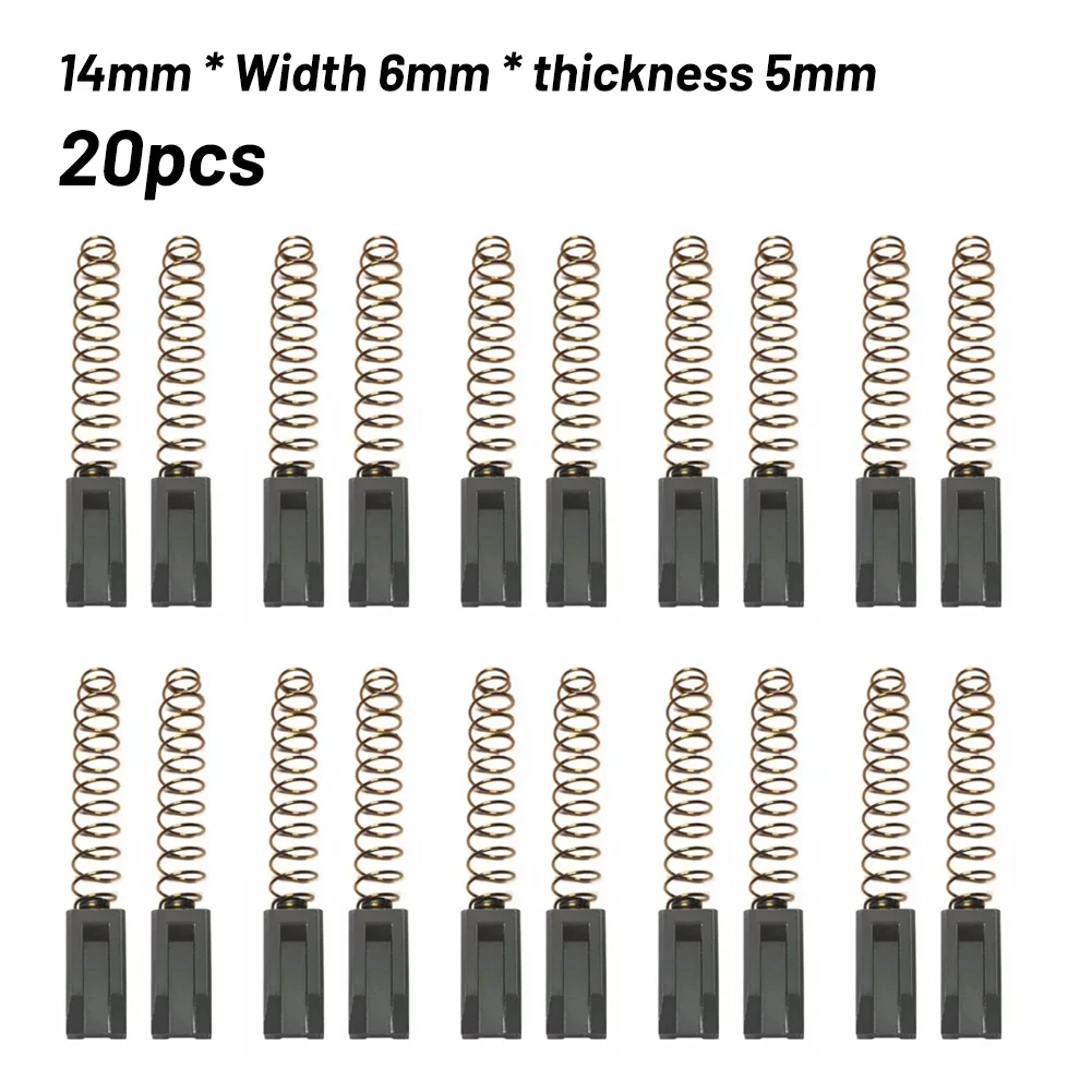 10 Pairs Carbon Brush Air Carbon Brush For Triac S/PID Hot Air Welding Gun/plastic Welding Machine Motor 14mm * 6mm * 5mm
10 Pairs Carbon Brush Air Carbon Brush For Triac S/PID Hot Air Welding Gun/plastic Welding Machine Motor 14mm * 6mm * 5mm