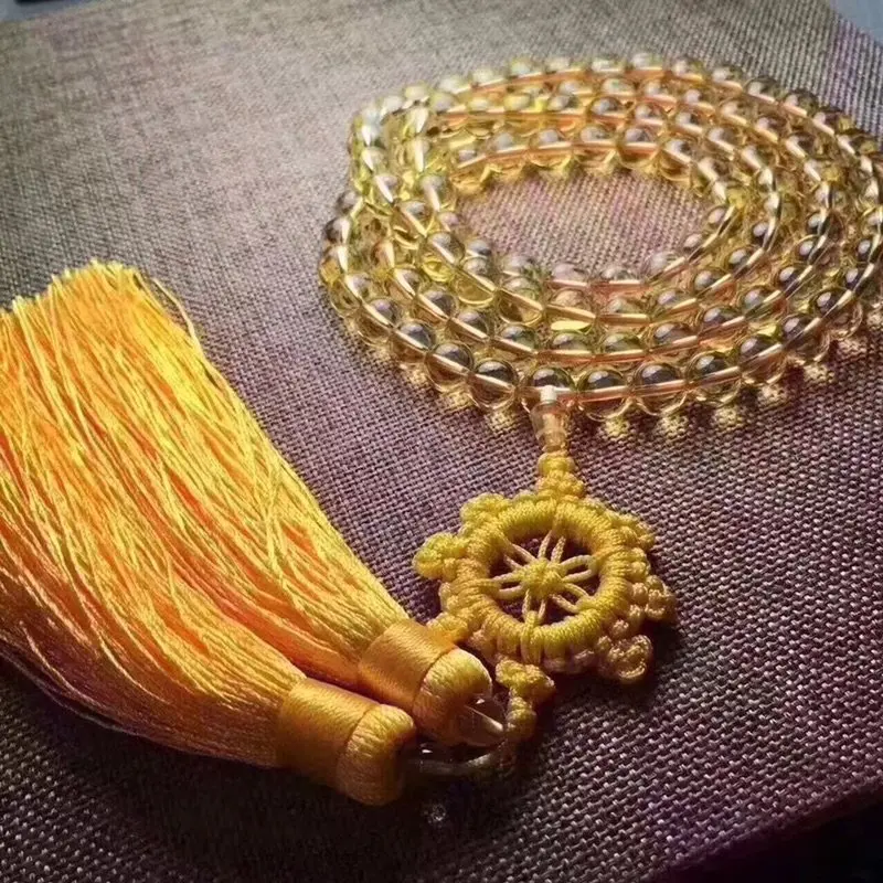 Цитрин браслет натуральный bijoux femme модные ювелирные изделия амулеты Аксессуары