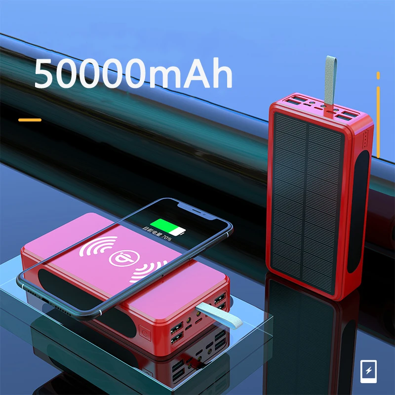 50000mAh Solar Power Bank Qi Wireless Charging Portable Charger External Battery Powerbank for iPhone X Samsung Xiaomi Poverbank
50000mAh Solar Power Bank Qi Wireless Charging Portable Charger External Battery Powerbank for iPhone X Samsung Xiaomi Poverbank