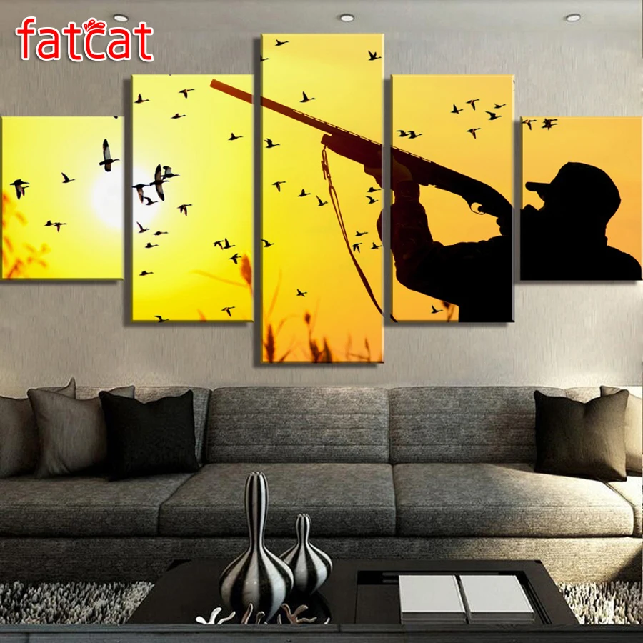 FATCAT Diy Diamond Painting 5 Piece Hunting Sunset Landscape Cuadros Needlework full Square Round Diamond Embroidery Sale AE779
FATCAT Diy Diamond Painting 5 Piece Hunting Sunset Landscape Cuadros Needlework full Square Round Diamond Embroidery Sale AE779