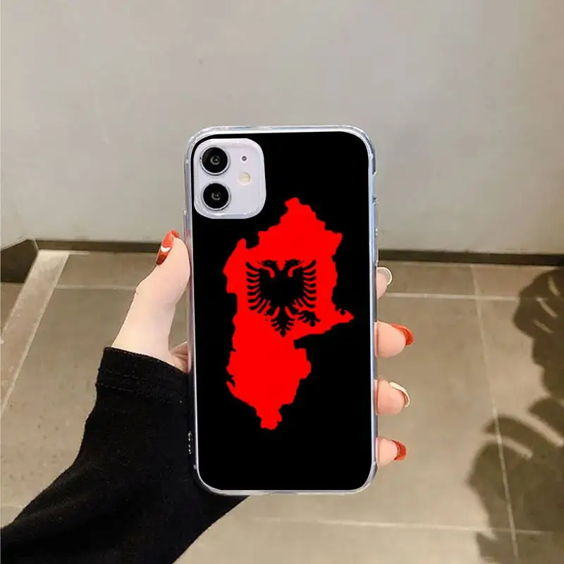 Albania flag Sign symbol Phone Case Transparent for iPhone 6 7 8 11 12 s mini pro X XS XR MAX Plus
Albania flag Sign symbol Phone Case Transparent for iPhone 6 7 8 11 12 s mini pro X XS XR MAX Plus