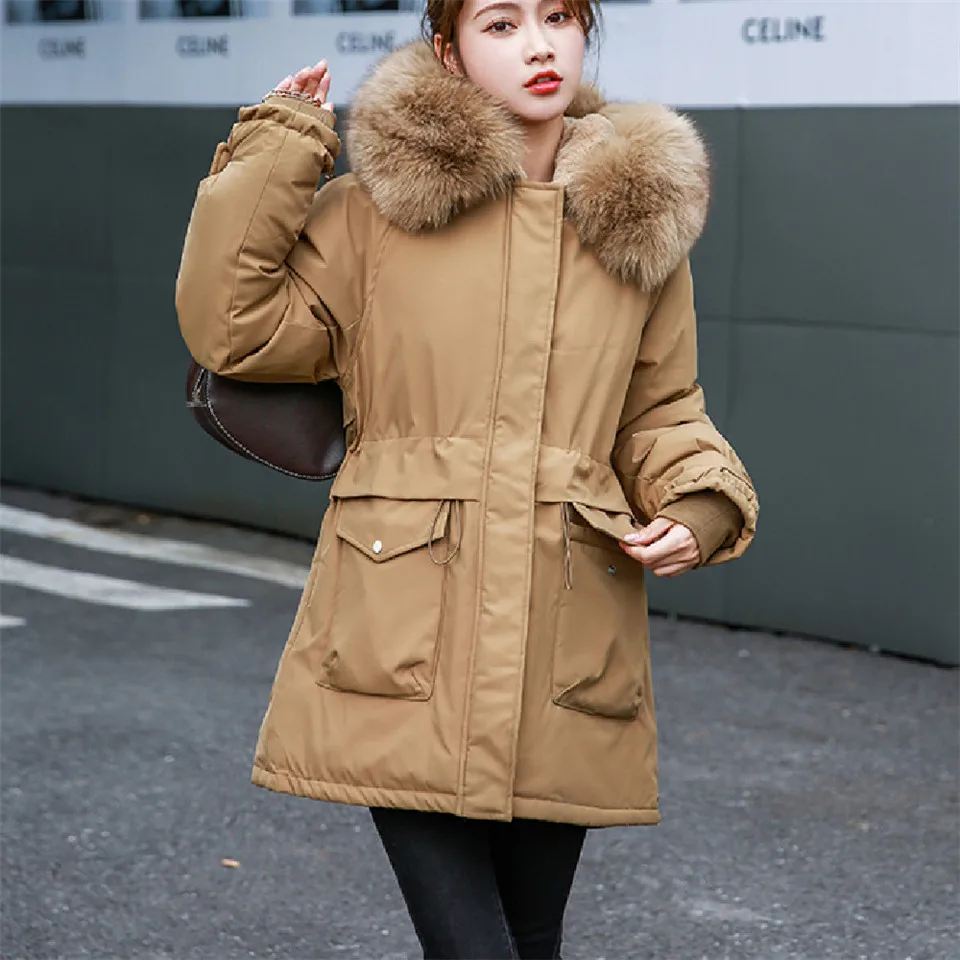 Winter Fashion Women Fleece Jacket Warm Thick Cotton Padded Coats Ladies Loose Elegant Fur Hooded Parka Jackets Outerwear Female
Winter Fashion Women Fleece Jacket Warm Thick Cotton Padded Coats Ladies Loose Elegant Fur Hooded Parka Jackets Outerwear Female