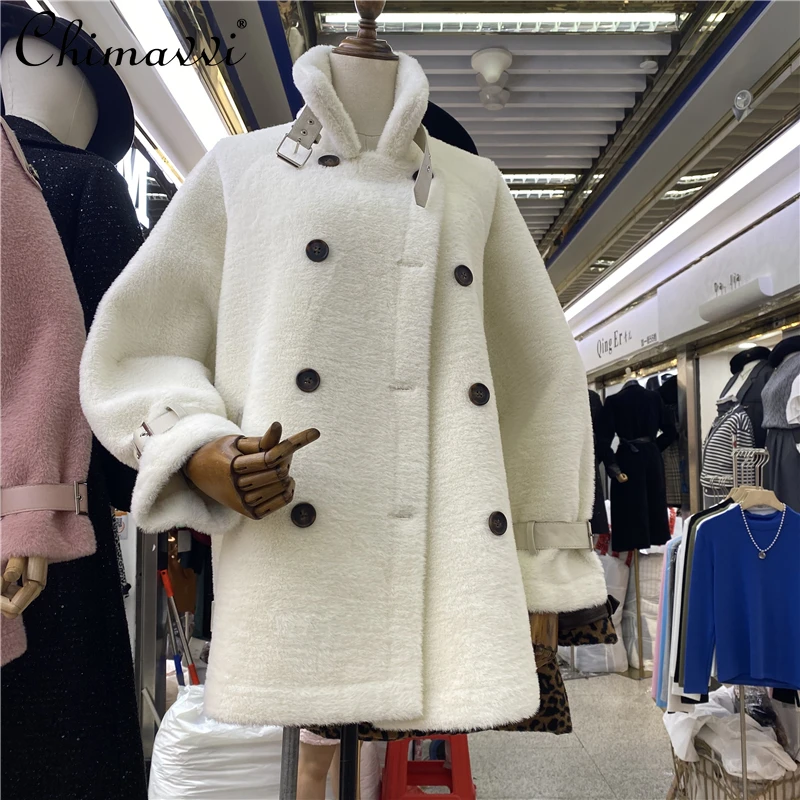Mink Fur Outerwear Women's 2021 Winter New Korean Style Loose Fur Plus Velvet Padded Coat Lady Long Sleeve Casual Jacket
Mink Fur Outerwear Women's 2021 Winter New Korean Style Loose Fur Plus Velvet Padded Coat Lady Long Sleeve Casual Jacket