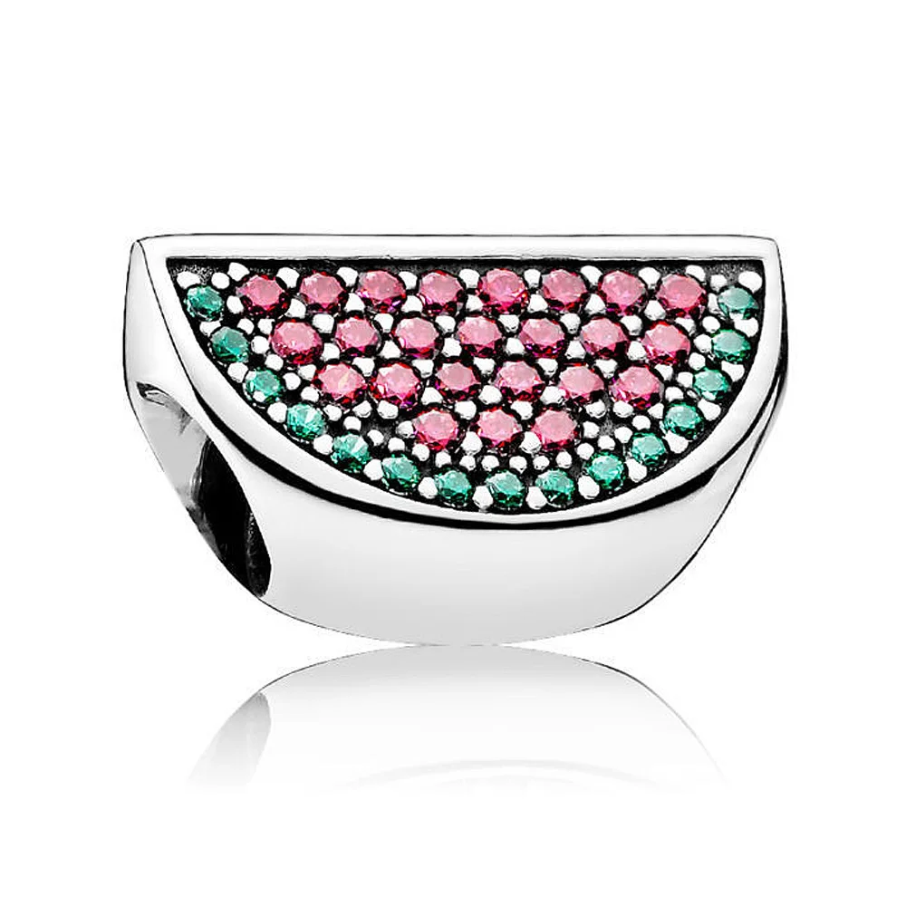 Original 925 Sterling Silver Charm Pave Watermelon Bead With Crystal Fit Popular Bracelet DIY Jewelry
Original 925 Sterling Silver Charm Pave Watermelon Bead With Crystal Fit Popular Bracelet DIY Jewelry