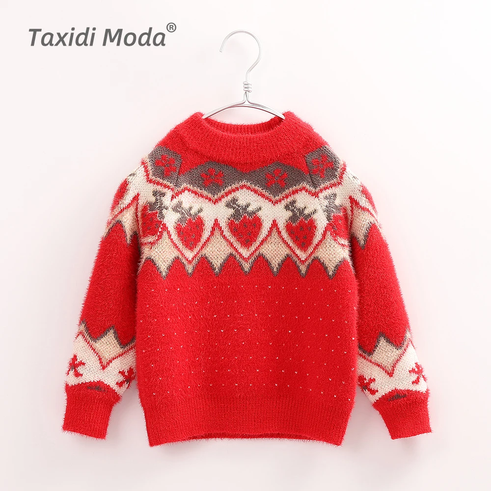Taxidi Moda 2021, детская Рождественская модель, осенняя трикотажная одежда для девочек, Пуловеры с круглым вырезом, свитер для детей
Taxidi Moda 2021, детская Рождественская модель, осенняя трикотажная одежда для девочек, Пуловеры с круглым вырезом, свитер для детей