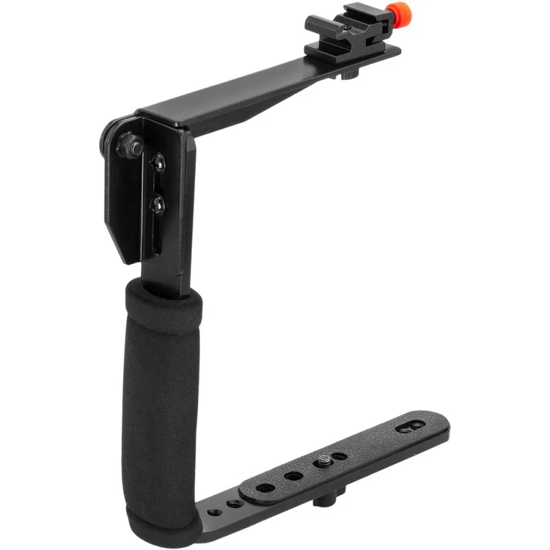 Quick Draw Rotating Flash Bracket Video Handle Handheld Stabilizer Grip Rotatable for Camera Camcorder Mini DV DSLR SLR 
Quick Draw Rotating Flash Bracket Video Handle Handheld Stabilizer Grip Rotatable for Camera Camcorder Mini DV DSLR SLR