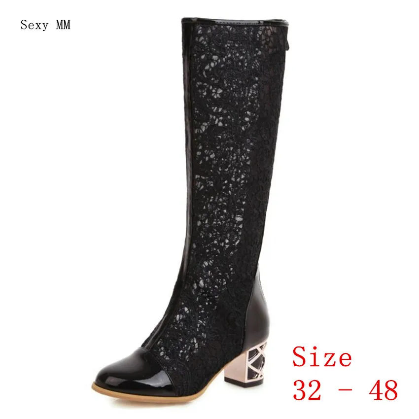 Summer Boots Women Knee High Boots Woman High Heel Long Thigh High Boots Botas Small Plus Size 32 - 48
Summer Boots Women Knee High Boots Woman High Heel Long Thigh High Boots Botas Small Plus Size 32 - 48