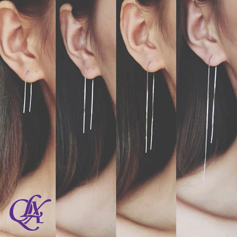 New Minimalist Silver Color Chain Long Tassel Drop Earring For Women Statement Dangle Earrings Personality Ear Line Jewelry Gift
New Minimalist Silver Color Chain Long Tassel Drop Earring For Women Statement Dangle Earrings Personality Ear Line Jewelry Gift