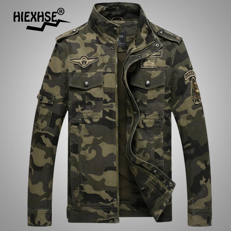 Men Camouflage Military Casual Coat Cargo Jacket Windproof Parkas Outwear Men Large Code Cotton Multi Pocket Autumn Work Jackets
Men Camouflage Military Casual Coat Cargo Jacket Windproof Parkas Outwear Men Large Code Cotton Multi Pocket Autumn Work Jackets