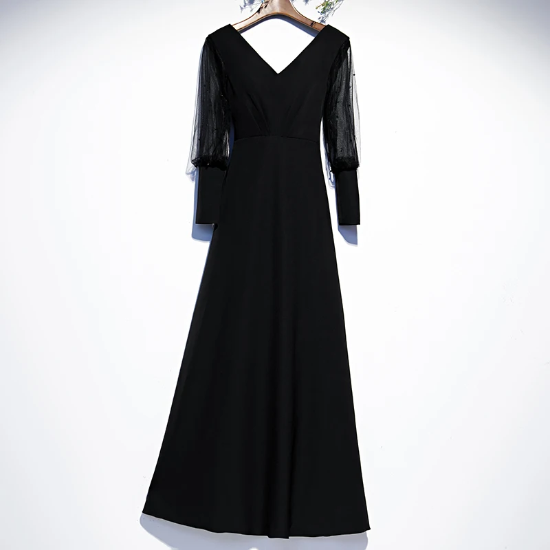 Bespoke Occasion Dresses Vintage V-Neck Full Pearls Luxury Black Lace A-Line Floor-Length Elegant Lady Formal Evening Gown HB095
Bespoke Occasion Dresses Vintage V-Neck Full Pearls Luxury Black Lace A-Line Floor-Length Elegant Lady Formal Evening Gown HB095