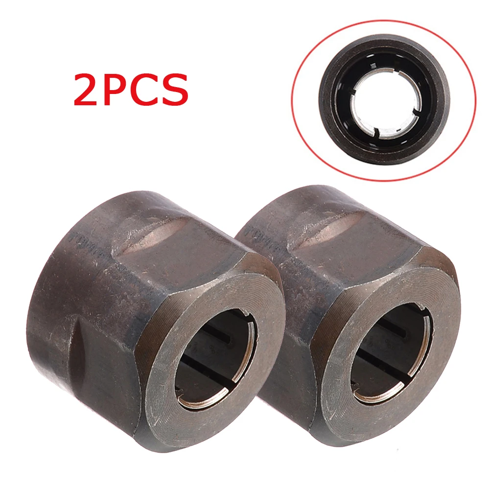 2pcs 1/2" Metal Collet Nut Plunge Router Parts 12.7mm Center Hole 22.5x27mm New And High Quality
2pcs 1/2" Metal Collet Nut Plunge Router Parts 12.7mm Center Hole 22.5x27mm New And High Quality
