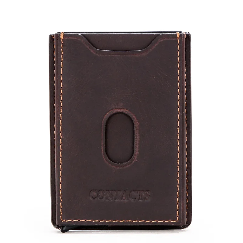 ZOVYVOL Men and Women Credit Card Holder Vintage Genuine Leather Card Wallet RFID Blocking Auto Pop-up Aluminum Card Case
ZOVYVOL Men and Women Credit Card Holder Vintage Genuine Leather Card Wallet RFID Blocking Auto Pop-up Aluminum Card Case