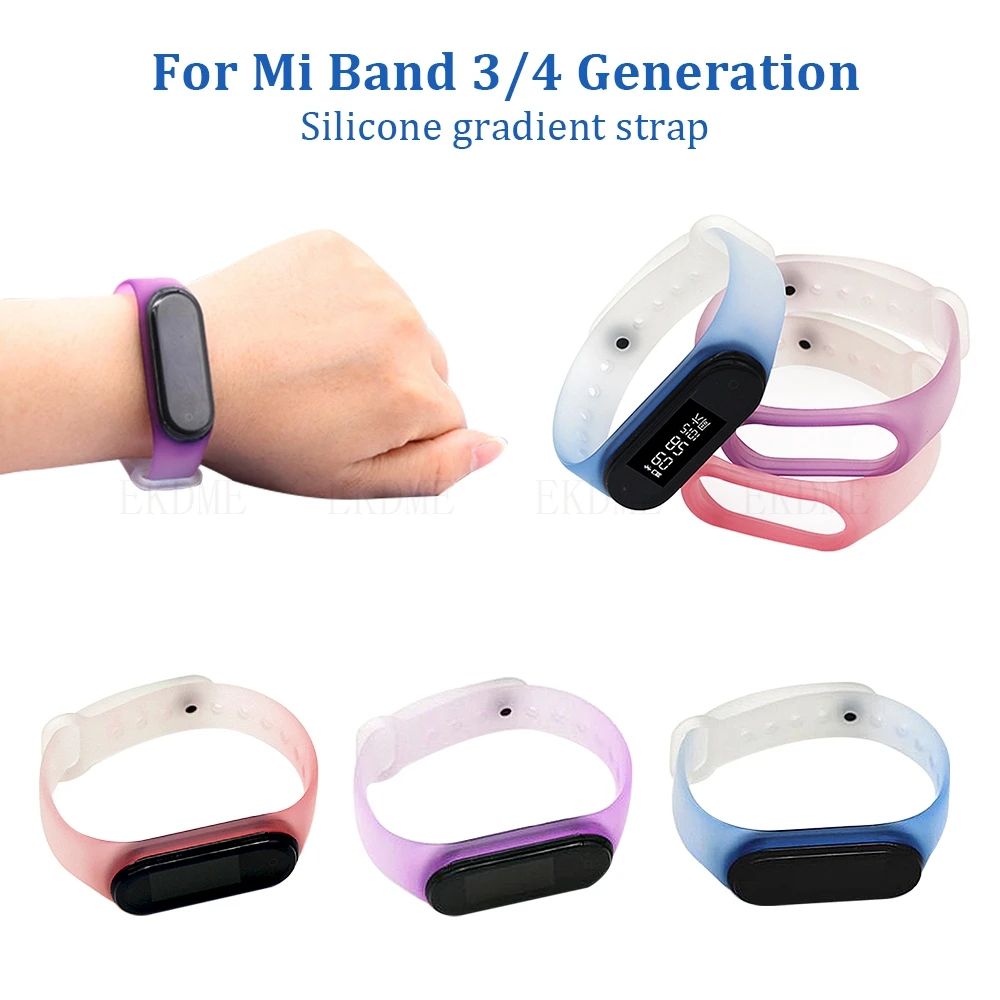 Gradient Strap For Xaiomi Mi Band 3 4 Soft Silicone Watchband For Mi Band 4 3 Silicone Bracelet Strap Wristband Replacement Band
Gradient Strap For Xaiomi Mi Band 3 4 Soft Silicone Watchband For Mi Band 4 3 Silicone Bracelet Strap Wristband Replacement Band