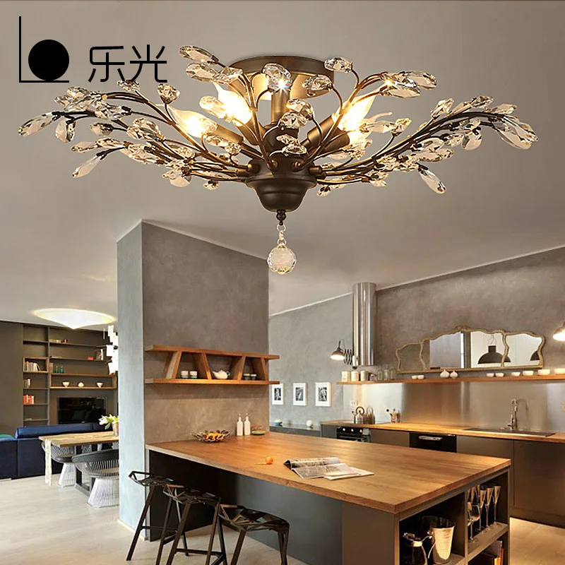 Nordic Modern Crystal Ceiling Light Fixtures for Bedroom Kitchen Living Room Crystal Branches Style ceiling lamp 
Nordic Modern Crystal Ceiling Light Fixtures for Bedroom Kitchen Living Room Crystal Branches Style ceiling lamp