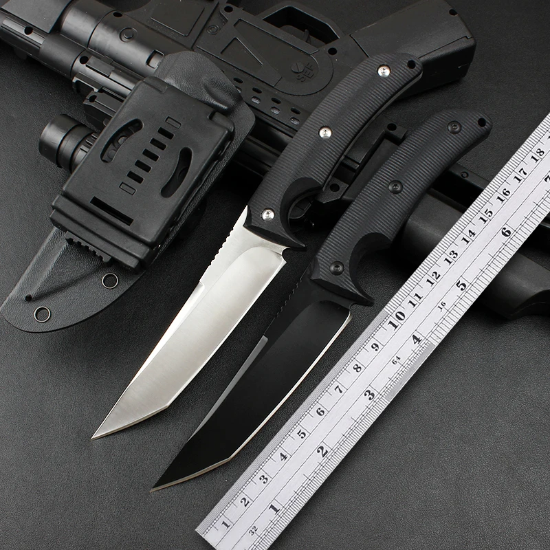 Outdoor Straight Knife Handle Blades D2 Handle G10 Survival Camping Knife Pocket Fishing Knife EDC Hunting Basic Knife Tool
Outdoor Straight Knife Handle Blades D2 Handle G10 Survival Camping Knife Pocket Fishing Knife EDC Hunting Basic Knife Tool