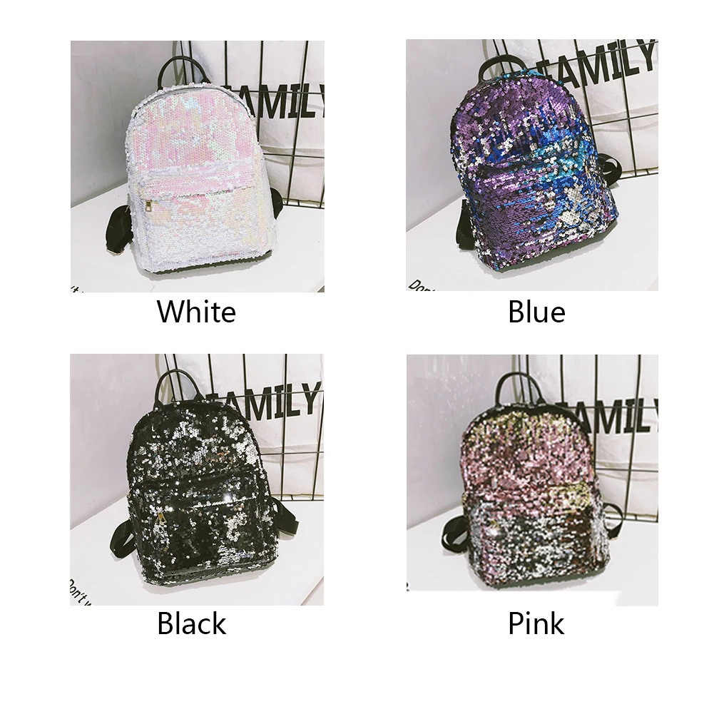 Woman Large Capacity Sequins Personality Bling Casual Girls Fabala Travel Rucksack Glitter Shoulder Bag
Woman Large Capacity Sequins Personality Bling Casual Girls Fabala Travel Rucksack Glitter Shoulder Bag