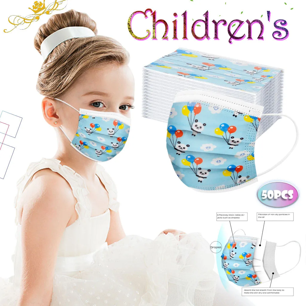 50PCS Non-woven Disposable Face Mask Fashion Printing 3 Layer Mask Children Design Mask Disposable Mouth Mask Masque Mariage
50PCS Non-woven Disposable Face Mask Fashion Printing 3 Layer Mask Children Design Mask Disposable Mouth Mask Masque Mariage