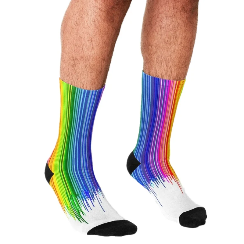 Men Socks harajuku Rainbow Pride Splash Socks Printed Happy hip hop Novelty personality Skateboard Crew Casual Crazy Funny Socks
Men Socks harajuku Rainbow Pride Splash Socks Printed Happy hip hop Novelty personality Skateboard Crew Casual Crazy Funny Socks