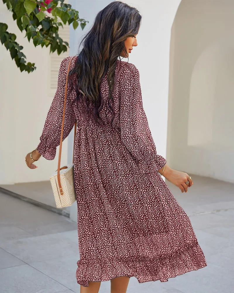 2021 Spring New Sexy V Neck Print Dress Women Casual Butterfly Sleeve High Waist Dress For Women Sexy Summer Chiffon Dress
2021 Spring New Sexy V Neck Print Dress Women Casual Butterfly Sleeve High Waist Dress For Women Sexy Summer Chiffon Dress