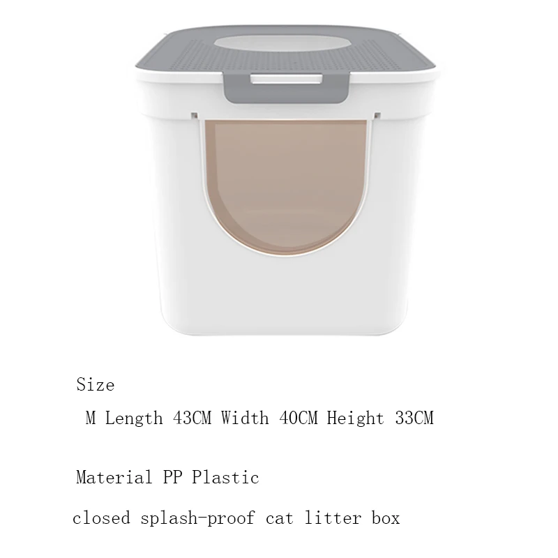 Top Entry Cat Litter Box with Cat Litter Scoop Double-Door Design Pet Sandbox Toilet Tray Top-Entry Front-Entry Cats Bedpans
Top Entry Cat Litter Box with Cat Litter Scoop Double-Door Design Pet Sandbox Toilet Tray Top-Entry Front-Entry Cats Bedpans