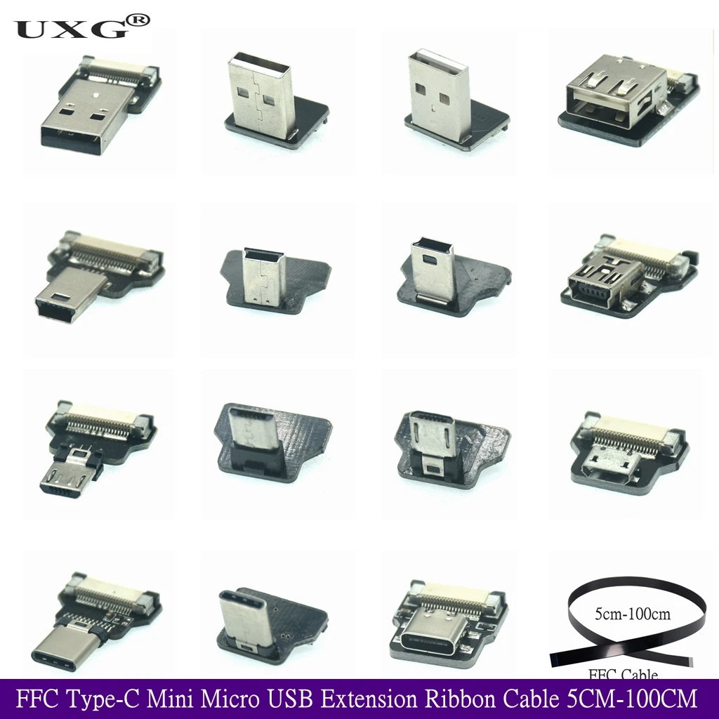 FFC Type-C Mini Micro USB плоский кабель-удлинитель 90 FPV тонкий плоский мягкий гибкий FPC зарядка FPV бесколлекторный ручной контроль Кардана
FFC Type-C Mini Micro USB плоский кабель-удлинитель 90 FPV тонкий плоский мягкий гибкий FPC зарядка FPV бесколлекторный ручной контроль Кардана