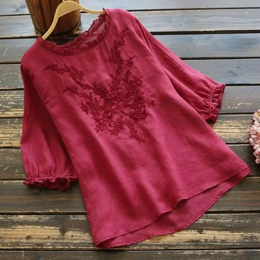 All-matched Classic O-neck Lace Decor Women Blouse Soft Women Blouse Lace Decor Streetwear
All-matched Classic O-neck Lace Decor Women Blouse Soft Women Blouse Lace Decor Streetwear