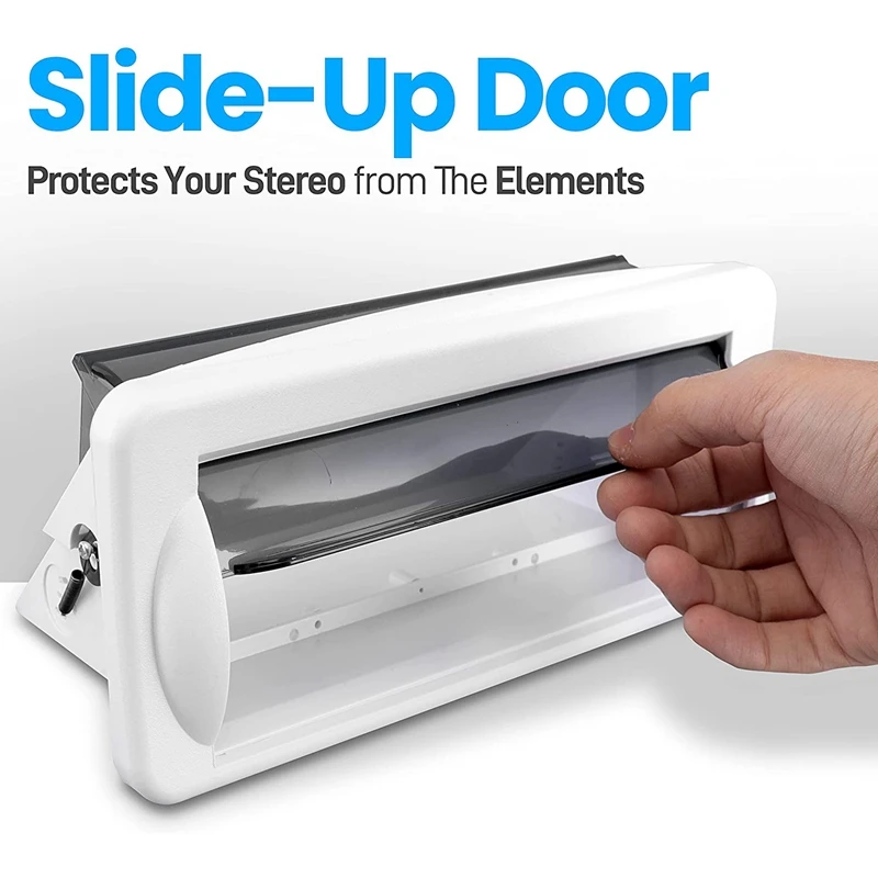 Boat Flush Mount Stereo Cover Marine Deck Cover Housing Waterproof Radio Splash Guard for RV Caravan Yacht DVD Frame
Boat Flush Mount Stereo Cover Marine Deck Cover Housing Waterproof Radio Splash Guard for RV Caravan Yacht DVD Frame