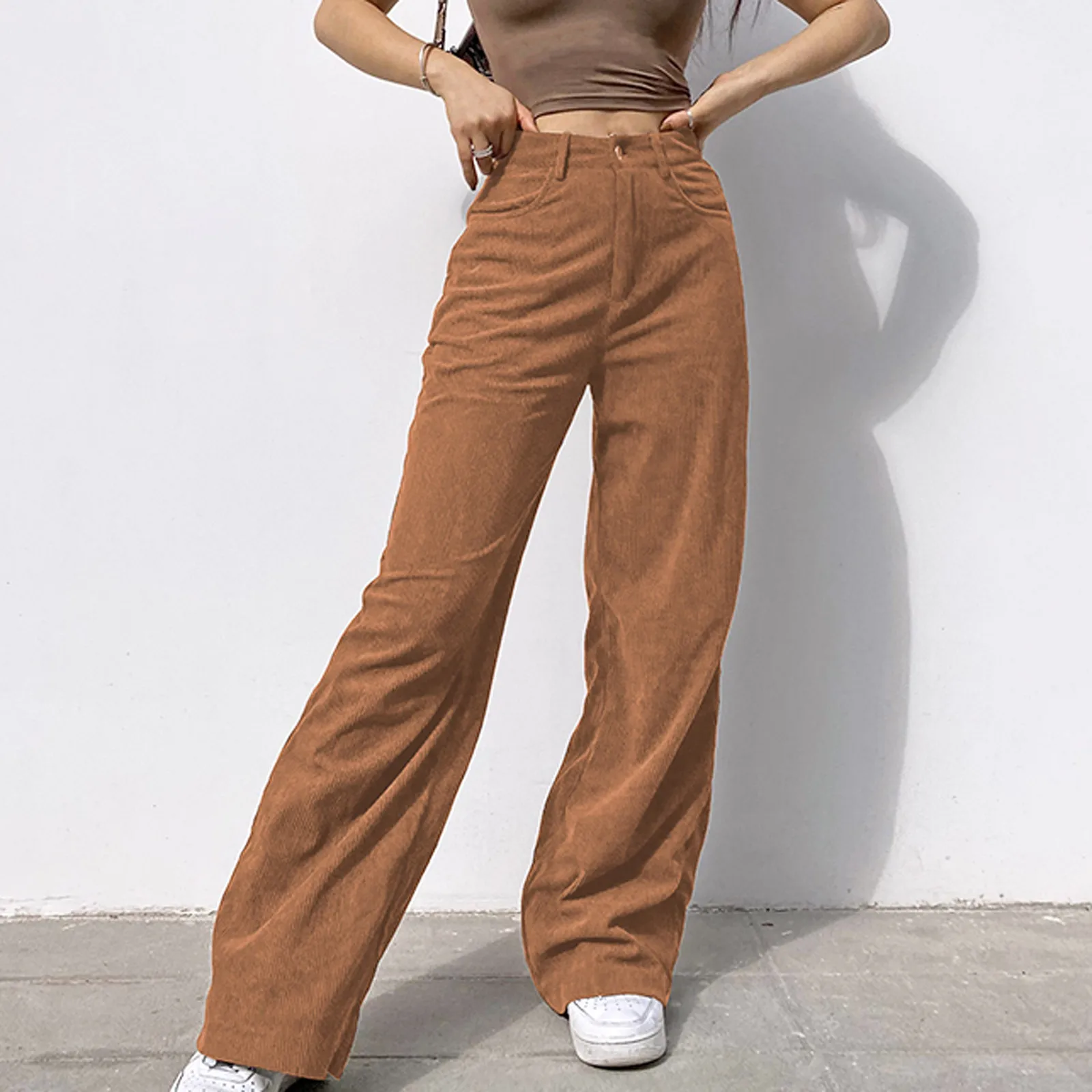2022 Women Solid Mid Waisted Wide Leg Pants Straight Casual Baggy Trousers Comfy High Quality Daily Pant Fast Shipping In Stock
2022 Women Solid Mid Waisted Wide Leg Pants Straight Casual Baggy Trousers Comfy High Quality Daily Pant Fast Shipping In Stock
