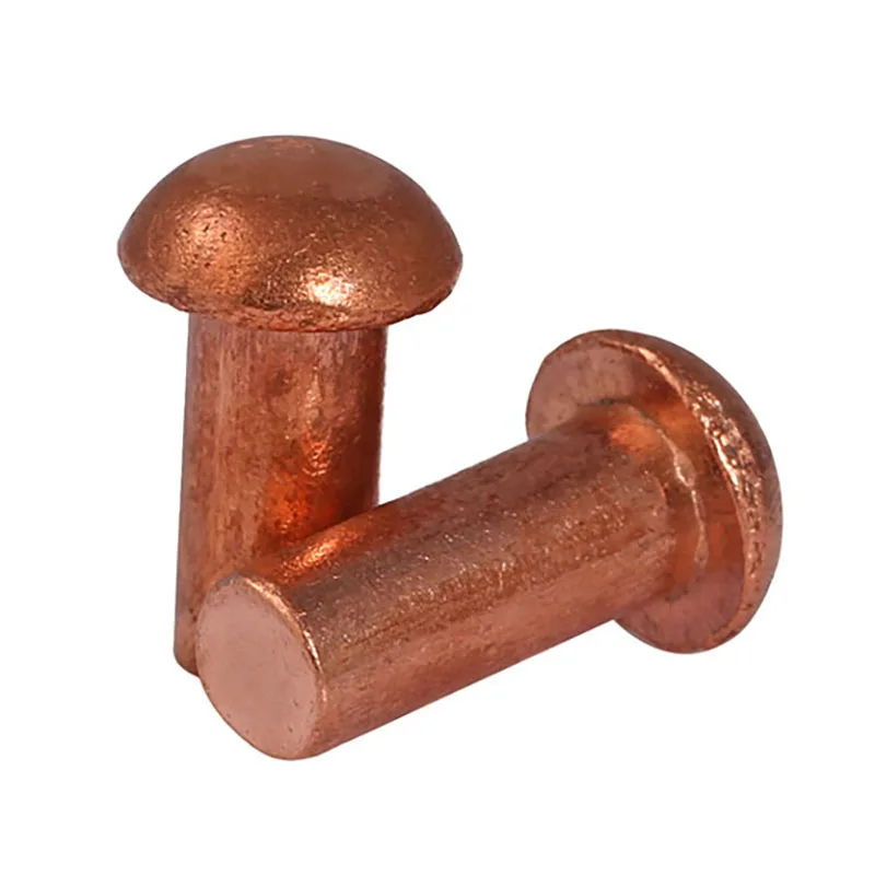 Round Head Rivets Copper Rivet Pan Head Solid Rivets Copper Semicircle Solid Rivet Head Diameter 8mm Length 10-50mm
Round Head Rivets Copper Rivet Pan Head Solid Rivets Copper Semicircle Solid Rivet Head Diameter 8mm Length 10-50mm