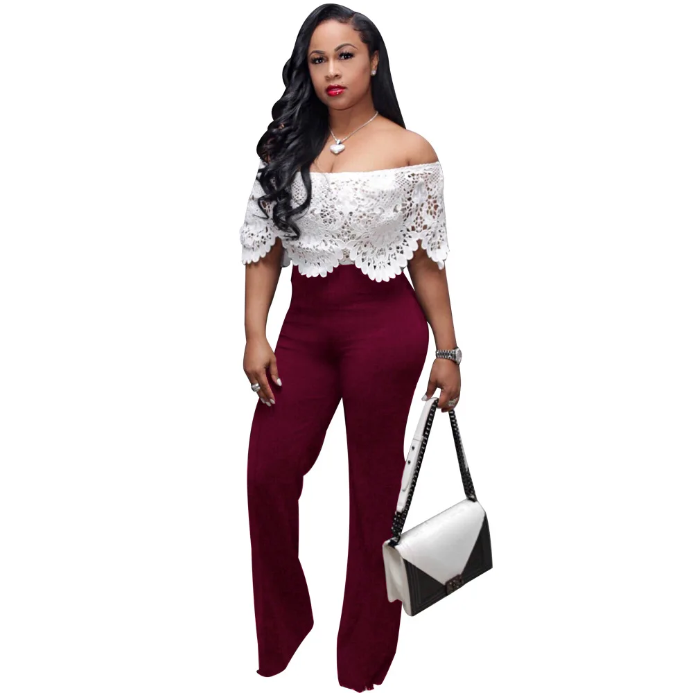 Sexy Rompers Womens Jumpsuit Summer Plus Size Overalls Clothing Lace Crochet Hollow Lace Open Shoulder Bodysuit Elegant Korean
Sexy Rompers Womens Jumpsuit Summer Plus Size Overalls Clothing Lace Crochet Hollow Lace Open Shoulder Bodysuit Elegant Korean