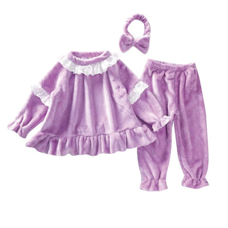 Children Pajamas Girls Suits Flannel Sleepwear Autumn Winter 2021 New Sweet Baby Clothing Set 2 to 8y Homewear Kids Clothes
Children Pajamas Girls Suits Flannel Sleepwear Autumn Winter 2021 New Sweet Baby Clothing Set 2 to 8y Homewear Kids Clothes